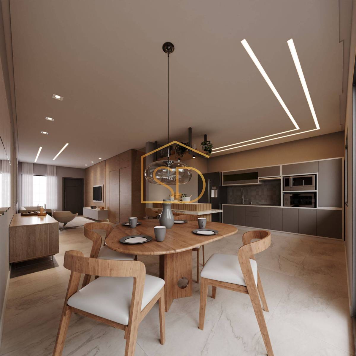 Espetacular Casa Triplex Alto Padrão no Condomínio Vila Doro com 3 quartos 1 suíte e Rooftop, 139,37m², à venda em Curitiba, Santa Felicidade - ROBERTO D. ABADIE Consultor de Imóveis