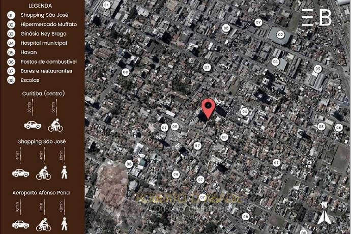 Cobertura à venda em São José dos Pinhais, São Pedro, com 3 quartos, 101,72m² - ROBERTO D. ABADIE Consultor de Imóveis