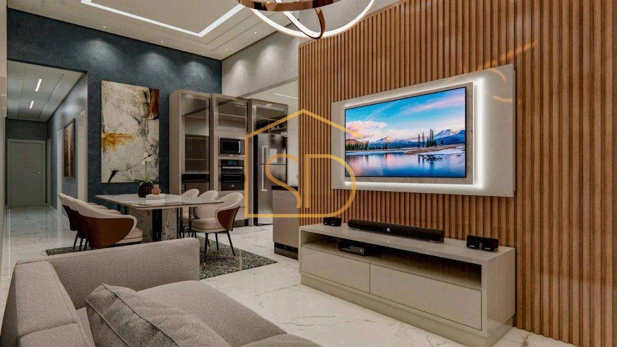 Maravilhosa Casa Nova Moderna com 3 quartos 1 suíte , 124,28m², à venda em São José dos Pinhais, Bom Jesus - ROBERTO D. ABADIE Consultor de Imóveis