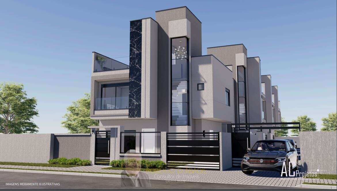 Sobrado à venda em Curitiba, Capão Raso, com 3 quartos, 127,73m² - ROBERTO D. ABADIE Consultor de Imóveis