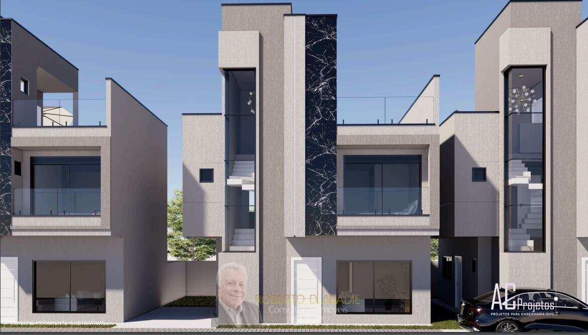 Sobrado à venda em Curitiba, Capão Raso, com 3 quartos, 127,73m² - ROBERTO D. ABADIE Consultor de Imóveis