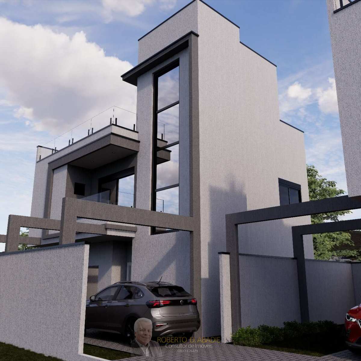 Sobrado à venda em Curitiba, Hauer, com 3 quartos, 148,06m² - ROBERTO D. ABADIE Consultor de Imóveis