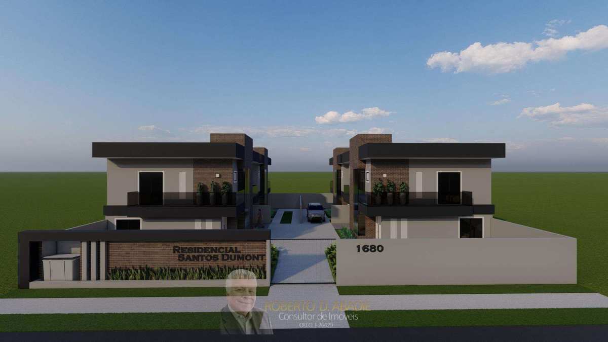 Sobrado em condomínio à venda, no Residencial Santos Dumont,  em Curitiba, Cajuru, com 3 quartos, 109m² - ROBERTO D. ABADIE Consultor de Imóveis