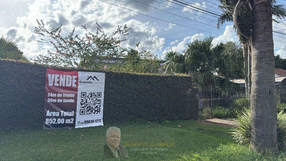 Terreno à venda em Curitiba, São João, com 3 quartos, 852m² - ROBERTO D. ABADIE Consultor de Imóveis